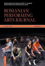 ROMANIAN PERFORMING ARTS JOURNAL - unatc