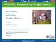 WAP/WML Programming for App. Servers