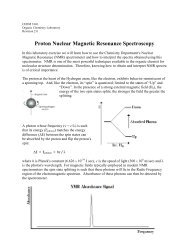 Proton Nuclear Magnetic Resonance Spectroscopy