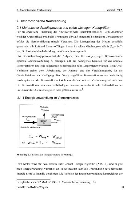 1 Einleitung/Zielsetzung -  Lehrstuhl Verbrennungskraftmaschinen ...