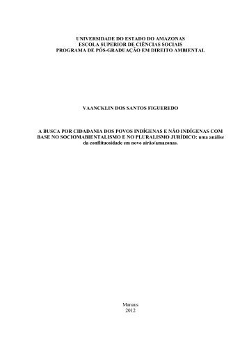 Vaancklin dos Santos Figueredo final - uea - pós graduação