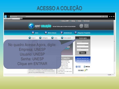 Acesso Ã s normas da ABNT - UNESP