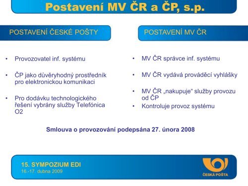 Petr Stiegler, ÄeskÃ¡ poÅ¡ta, s.p.: DatovÃ© schrÃ¡nky