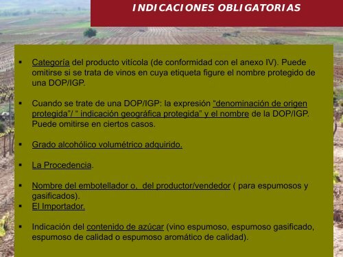 ocm vino. dop / igp etiquetado - Cooperativas Agro-alimentarias