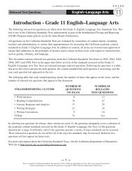 CST 2008 Released Test Questions, Grade 11 English ... - PatHubert