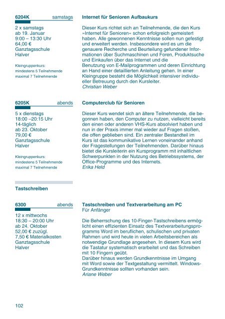 Programmheft 2. Halbjahr 2012 als PDF zum Download