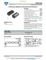 Vishay TSSP77038 IR receiver module datasheet - Pololu Robotics ...