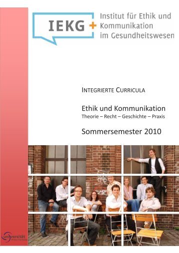 Manual Integrierte Curricula Sommersemester 2010