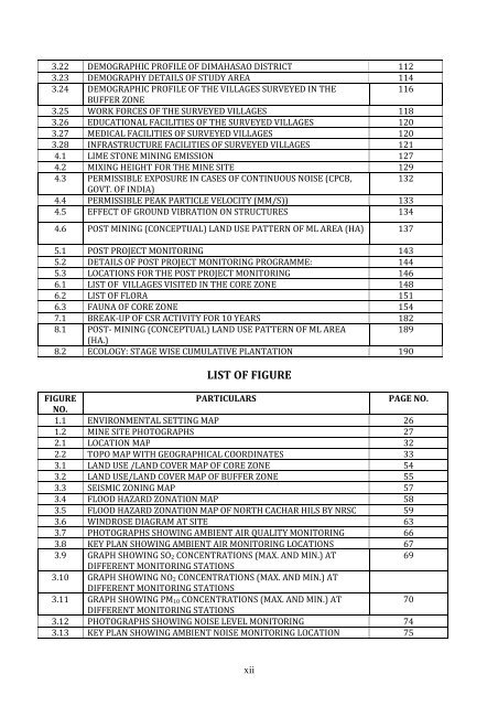 Table of Content - Pollution Control Board, Assam