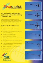 Product Data Sheet - Hills Antenna & TV Systems