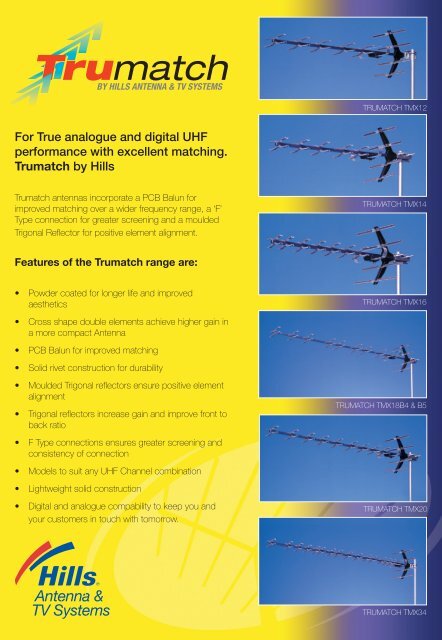 Product Data Sheet - Hills Antenna & TV Systems