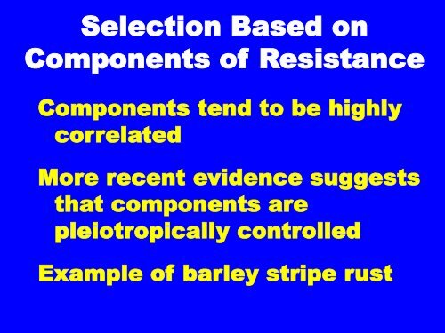 Strategies for Major Genes One gene at a time Gene rotation Gene ...