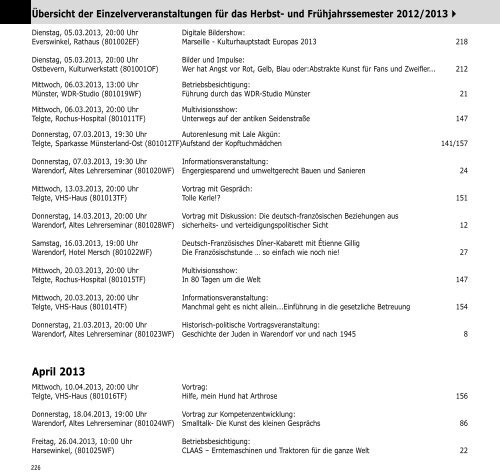 Sprachen lernen - Volkshochschule Warendorf