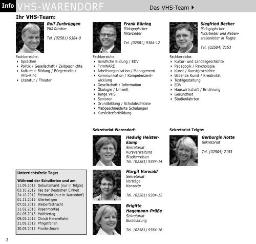 Sprachen lernen - Volkshochschule Warendorf