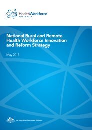 National Rural and Remote Health Workforce Innovation and ...