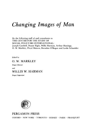 Changing Images of Man - ce399 | research archive