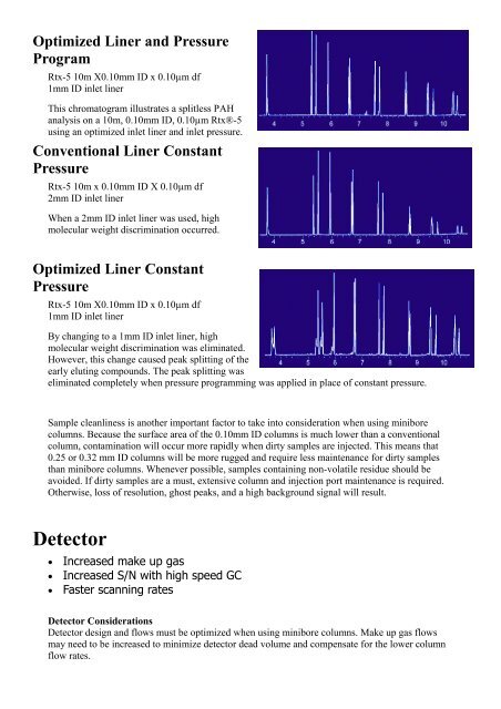 Fast GC Using Minibore Fused Silica Capillary Columns Introduction ...