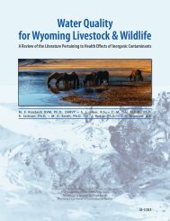 Water Quality for Wyoming Livestock & Wildlife - Coming Soon!