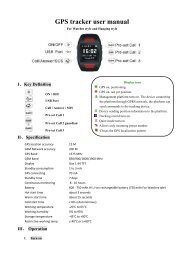 GPS tracker user manual - sunsky