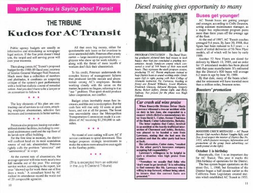 Transit Times - AC Transit