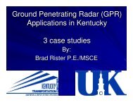 Ground Penetrating Radar (GPR) Applications in Kentucky 3 case ...