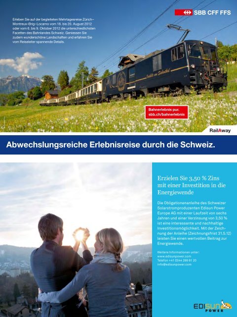 Sondernummer Reisen - VCS Verkehrs-Club der Schweiz