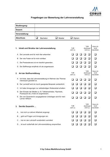 Fragebogen Lehrevaluation WiSe 06/07 - Fachschaft-ka.de