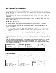 NexStar Communication Protocol - Celestron