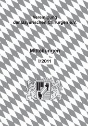 Mitteilungen - Vereinigung der Bayerischen Chirurgen eV