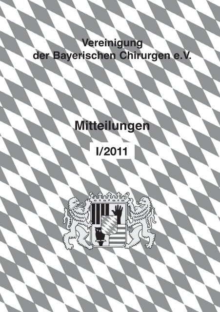 Mitteilungen - Vereinigung der Bayerischen Chirurgen eV