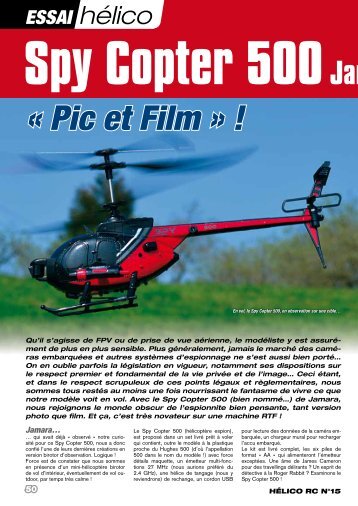 Spy Copter 500 Jamara Pic et Film!