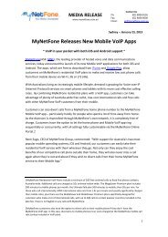 MyNetFone Releases New Mobile VoIP Apps