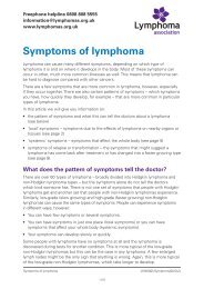 Symptoms of lymphoma - Lymphoma Association