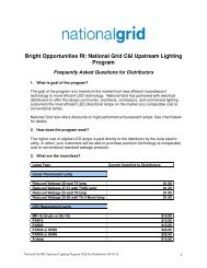 Bright Opportunities RI: National Grid C&I Upstream Lighting Program