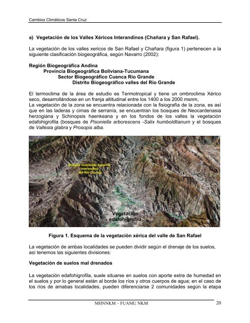 Estudio de Cambios Climaticos, Diagnostico del Ecosistema y ...