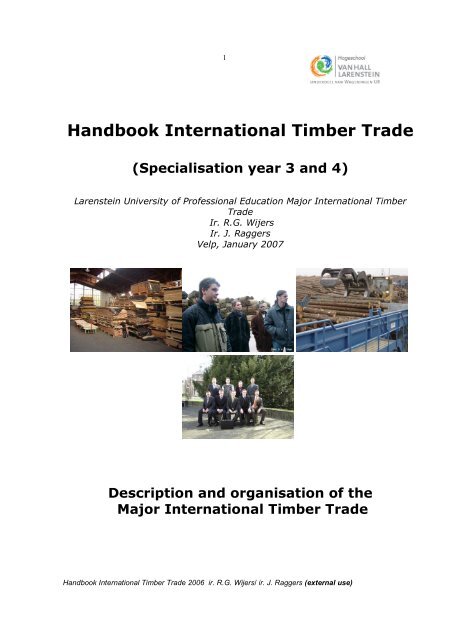 Handbook International Timber Trade - Hogeschool Van Hall ...