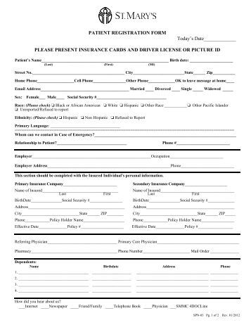 patient forms template