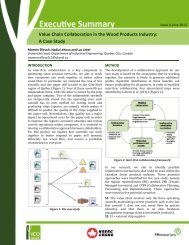 Value Chain Collaboration in the Wood Products Industry: A ... - VCO