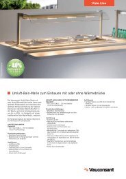 Umluft-Bain-Marie zum Einbauen mit oder ohne - Vauconsant