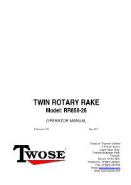 Rotary Rakes RR850-26 - Twose
