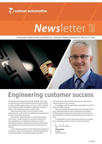 Engineering customer success - Valmet Automotive