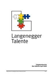 Langenegger Talente - Wirtschaft in der Region