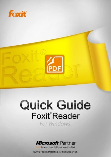 Utilisation de Foxit Reader 6.0