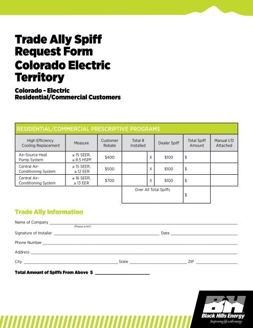 trade-ally-spiff-request-form-colorado-electric-black-hills-energy