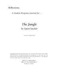 The Jungle - Response Journal - yourhomework.com Home Page