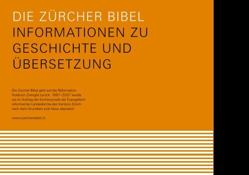 Informationen zu Geschichte und Übersetzung - TVZ