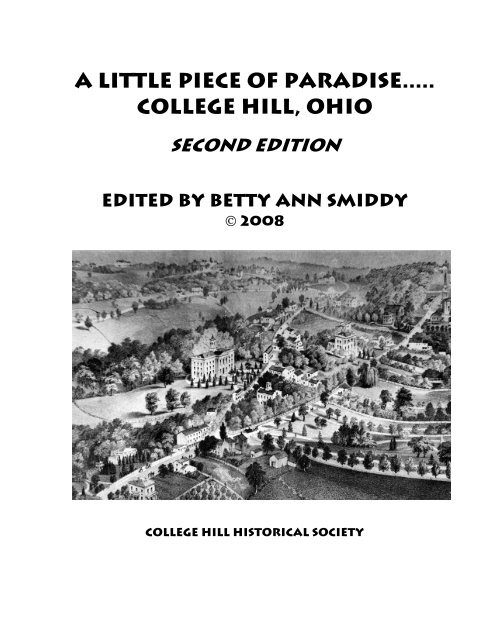 A Little piece of Paradise… College Hill, Ohio - SELFCRAFT