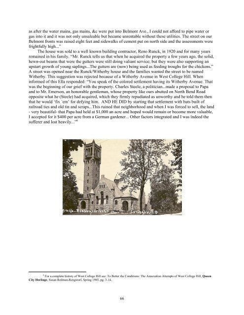A Little piece of Paradise… College Hill, Ohio - SELFCRAFT