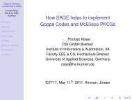 How SAGE helps to implement Goppa Codes and McEliece PKCSs
