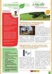 newsletter A pro bio Avril 2012.ai